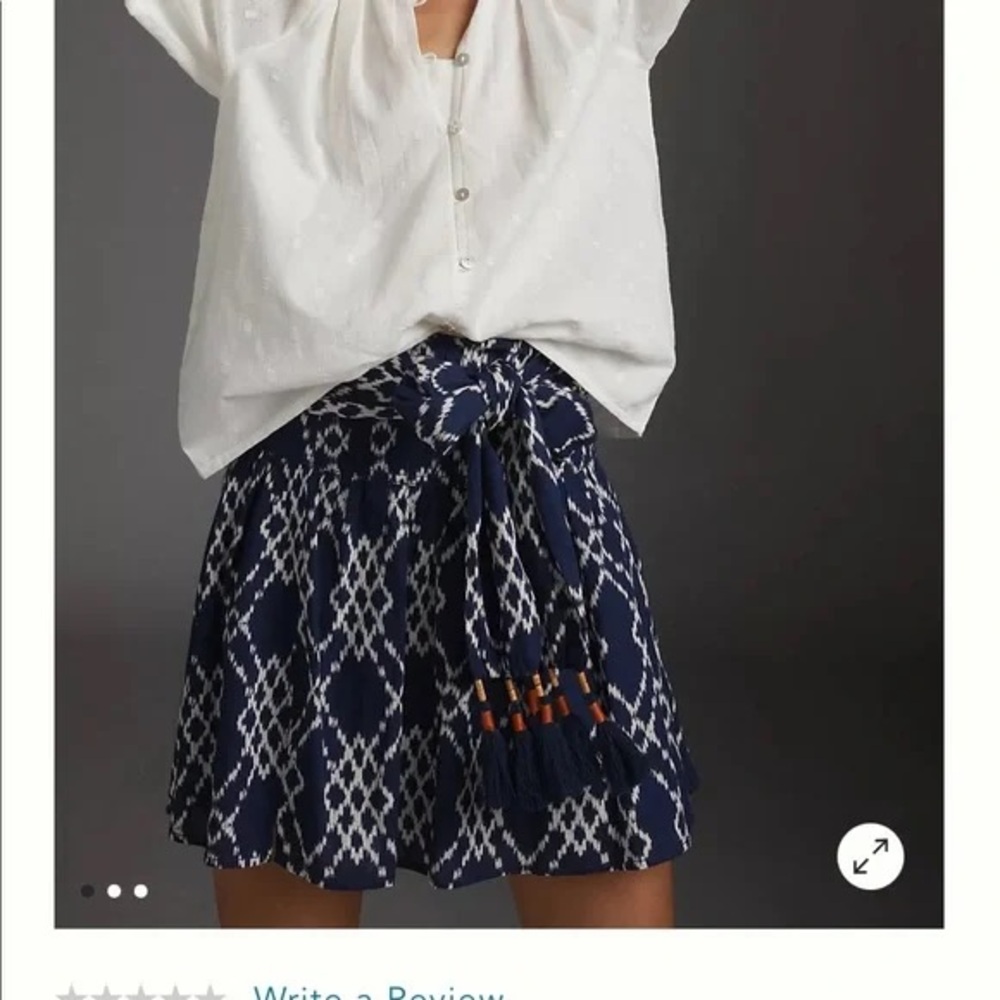 Anthropologie Rimbaud Tie-waist Mini Skirt
Size: XSmall